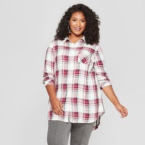 Ava & Viv Plaid shirt